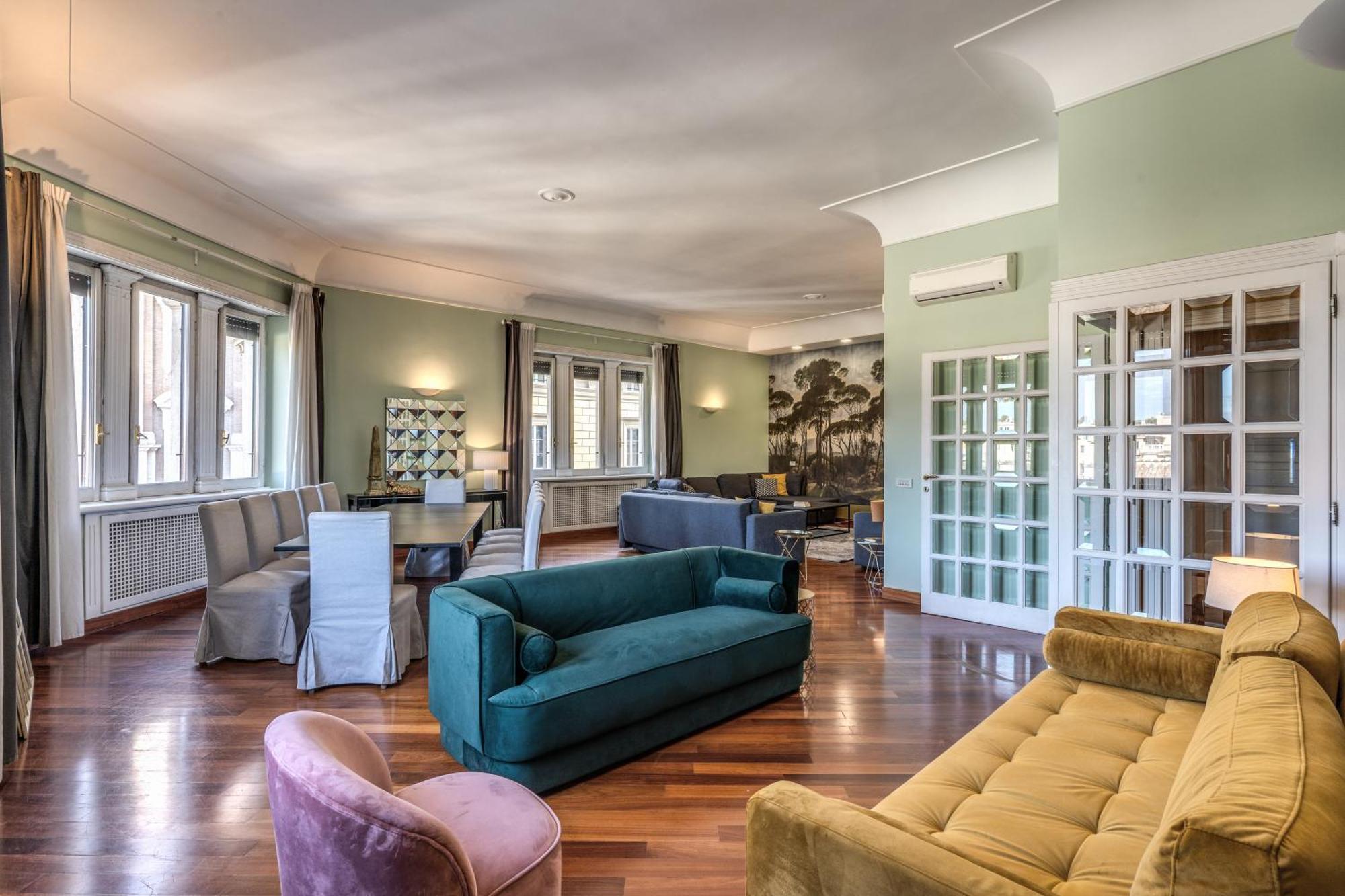 Imperial Panorama Penthouse Apartment Rome Bagian luar foto